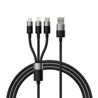 Baseus Quick Charge USB to Micro+Lightinig+Type-C Star Speed 3.5AP10319900111-