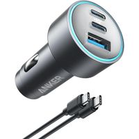 Anker USB-C Car Charger, 67W 3-Port Compact Fast Charger, Car Adapter