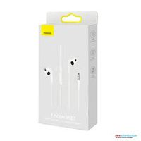 Baseus Encok H17 lateral Wired in-ear 3.5mm Earphone White- NGCR020002