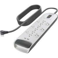 Belkin USB Power Strip Surge Protector  12 AC Multiple Outlets 2 USB Ports