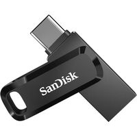 SanDisk 128GB Dual Drive Go USB Type-C Flash Drive, Black