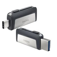 SanDisk 256GB Dual Drive Go USB Type-C Flash Drive, Black