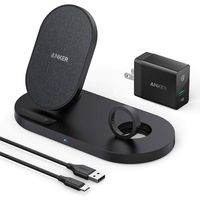 Anker PowerWave+ 2-in-1 Qi Wireless Charging Pad with Watch Holder