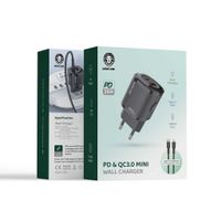 Green Lion 20w Pd&qc Mini Wall C To Lightning Charger Iphone