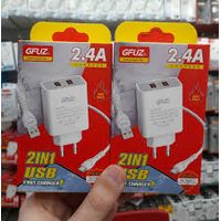 GFUZ CH-207 2 IN 1 2.4A V8 FAST CHARGER