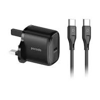 PORODO DUAL USB 2IN1 2.4A TYPE C CHARGER OG 110G