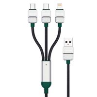 GREEN LION 3IN1 ELECTROPLATED DATA CABLE