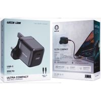 GREEN LION GAN ULTRA COMPACT WALL CHARGER C TO C 20W