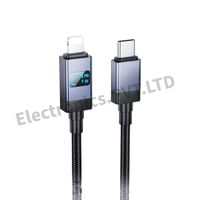 HOCO X118 PD27W CHARGING DATA CABLE WITH DISPLAY (C TO IP)