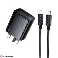 HOCO CS24B SINGLE PORT PD25W CHARGER SET (C TO iP)
